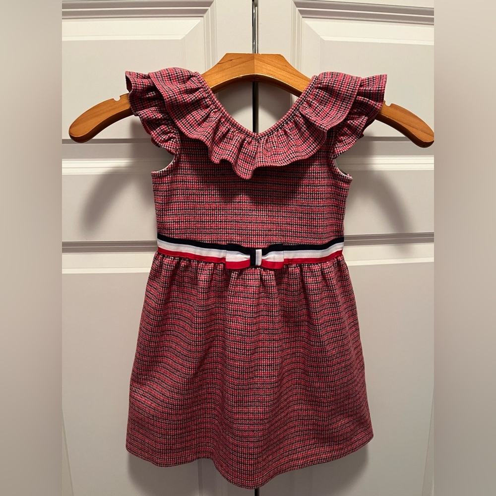 Janie and Jack Red Checkered Ruffle Dress